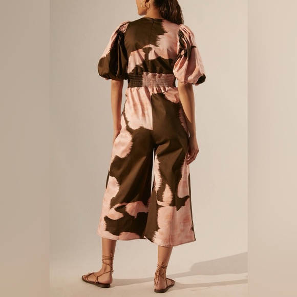 NEW Anthropologie Hutch Floral Plunging Jumpsuit - Picture 2 of 5